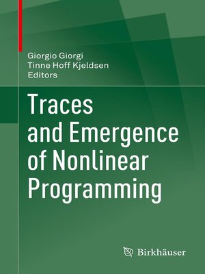 cover image of Traces and Emergence of Nonlinear Programming